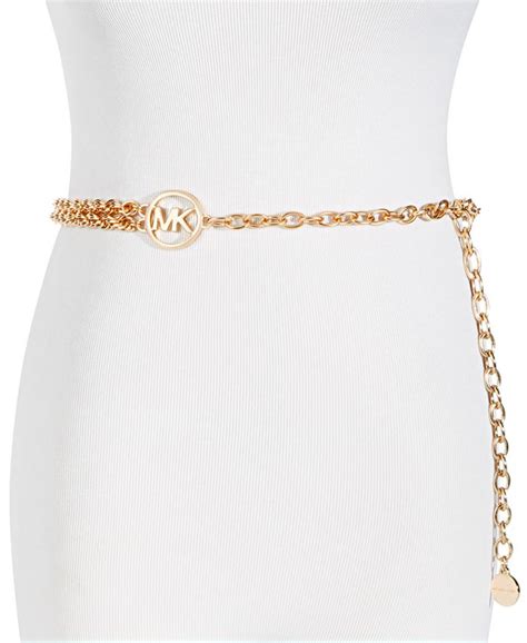 michael kors chain belt gold|belk+ michael kors women.